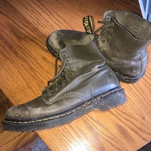 Brown/Green Dr. Martens